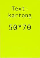Kartong 50 x 70 cm fluor. gul 10 st/fp