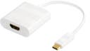 Adapter USB-C - HDMI 0,2 Meter vit