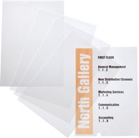 Insticksark Dörr-/Väggskylt Crystal Sign A4 210x297 mm