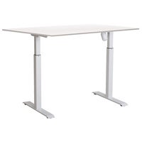 Skrivbord el Easydesk Adapt I 120x80 cm vit