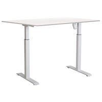 Skrivbord el Easydesk Adapt I 120x80 cm vit