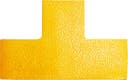 Golvmarkering "T-form" gul 10 st/fp