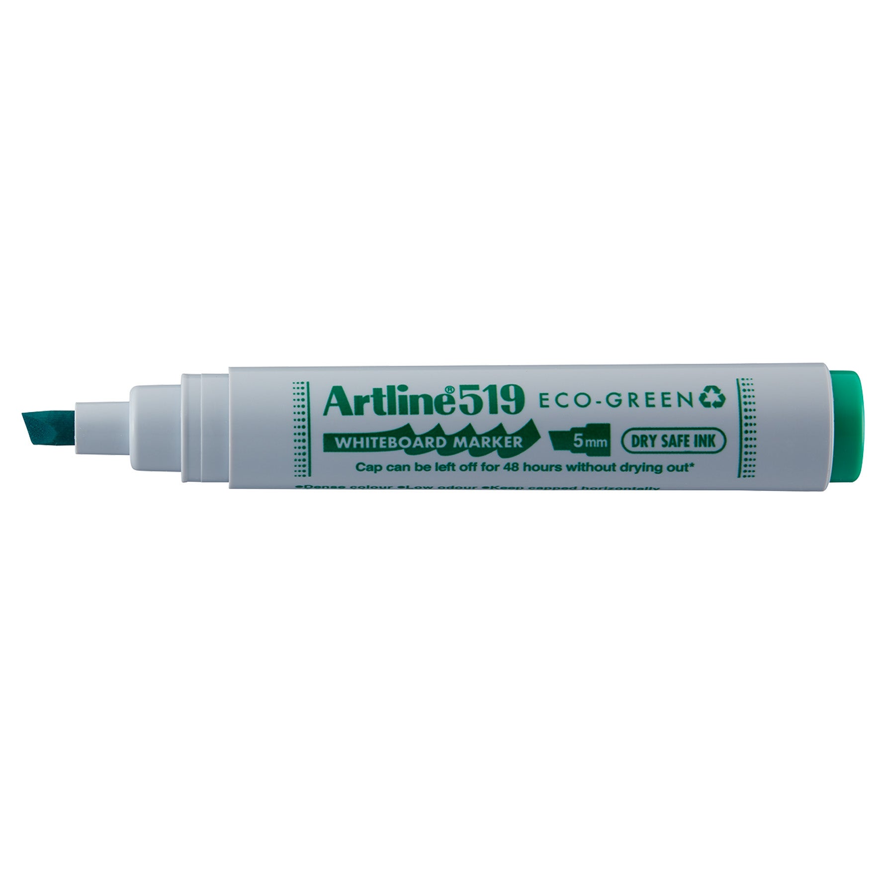 Whiteboardpenna Artline 519 Eco-Green snedskuren