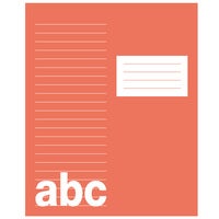 Skrivhäfte 17x21cm linjerat 8,5mm