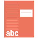 Skrivhäfte 17x21cm linjerat 8,5mm