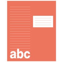 Skrivhäfte 17x21cm linjerat 8,5mm