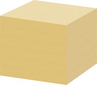 Notis Office Depot 76x76mm gul