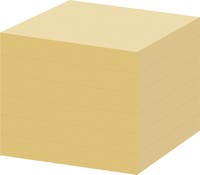 Notis Office Depot 76x76mm gul