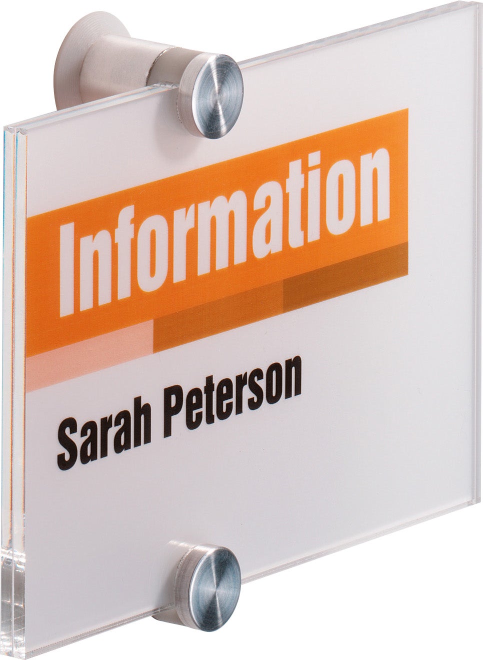 Dörr-/Väggskylt Crystal Sign A6 148x105 mm