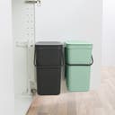 Sort&Go Väggmonteringsbar 2x12 l