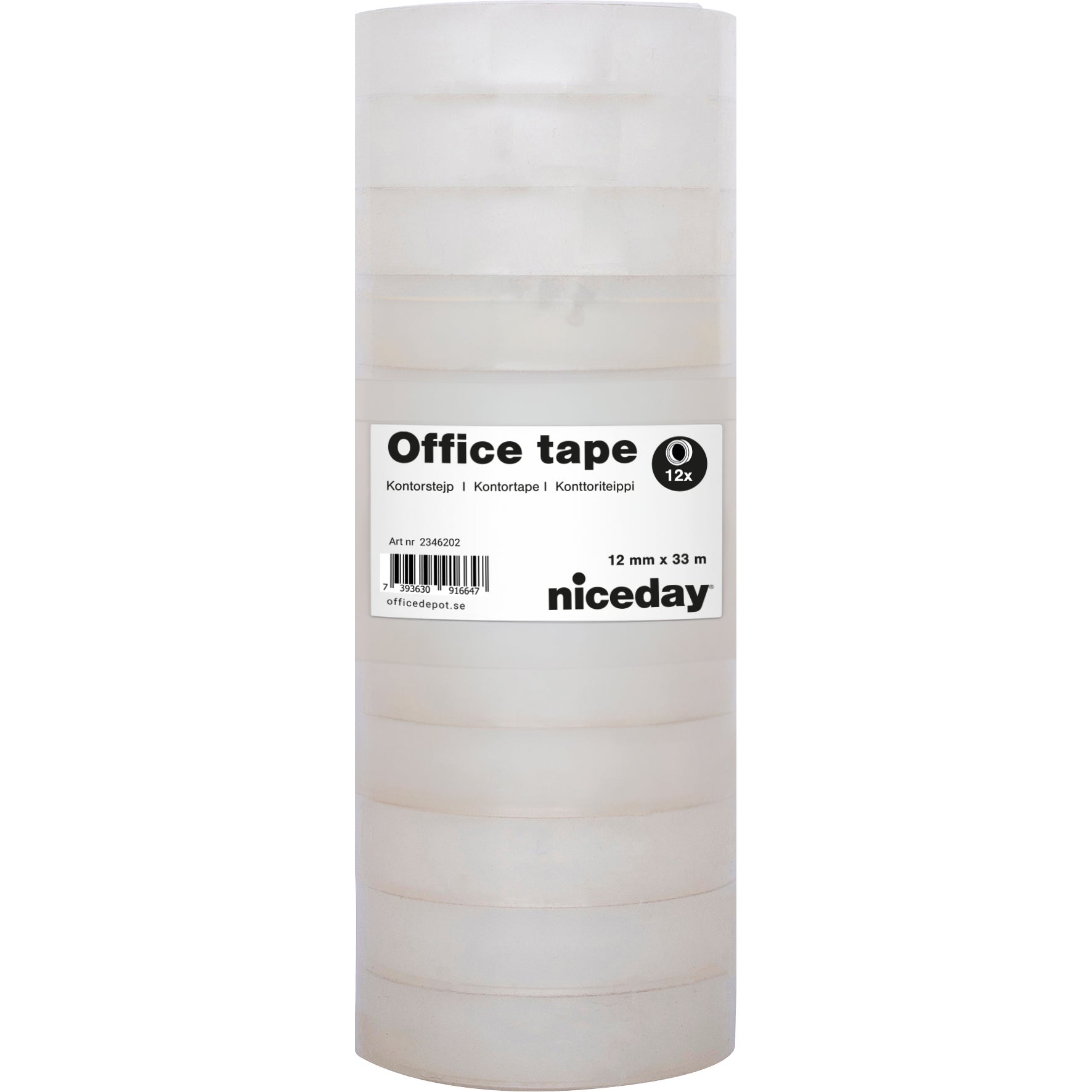 Kontorstejp Niceday 33mx12mm 12/fp