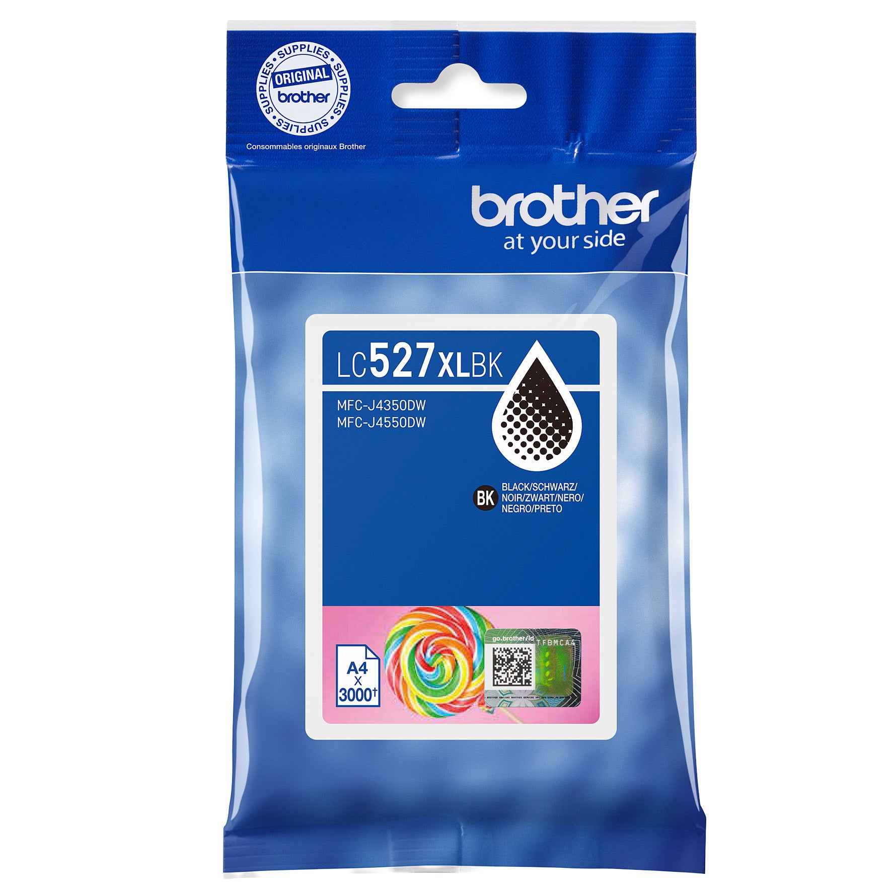 Bläckpatron Brother LC527XLBK 3K svart