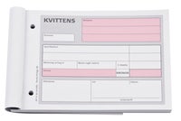 Kvittensblock A6L 2x 50 blad