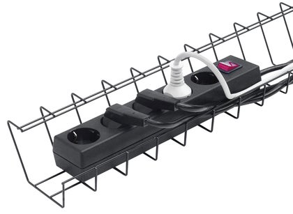 Kabelkorg tråd 790 x 185 x 105 mm svart