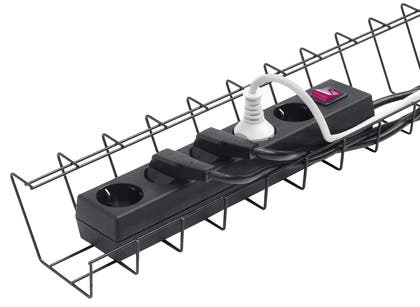 Kabelgömma/-korg tråd svart