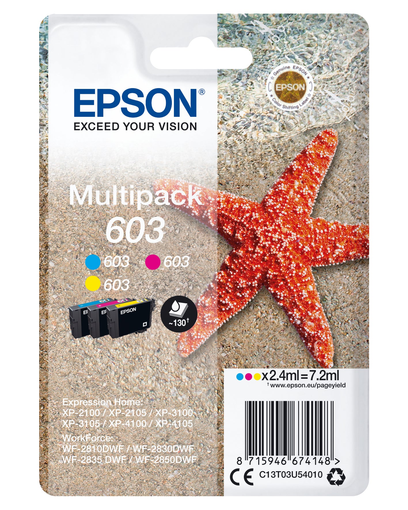 Bläck Epson T03U/603 Multipack