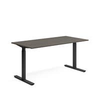 Skrivbord 1600 x 800 mm Mörk ask/Svart