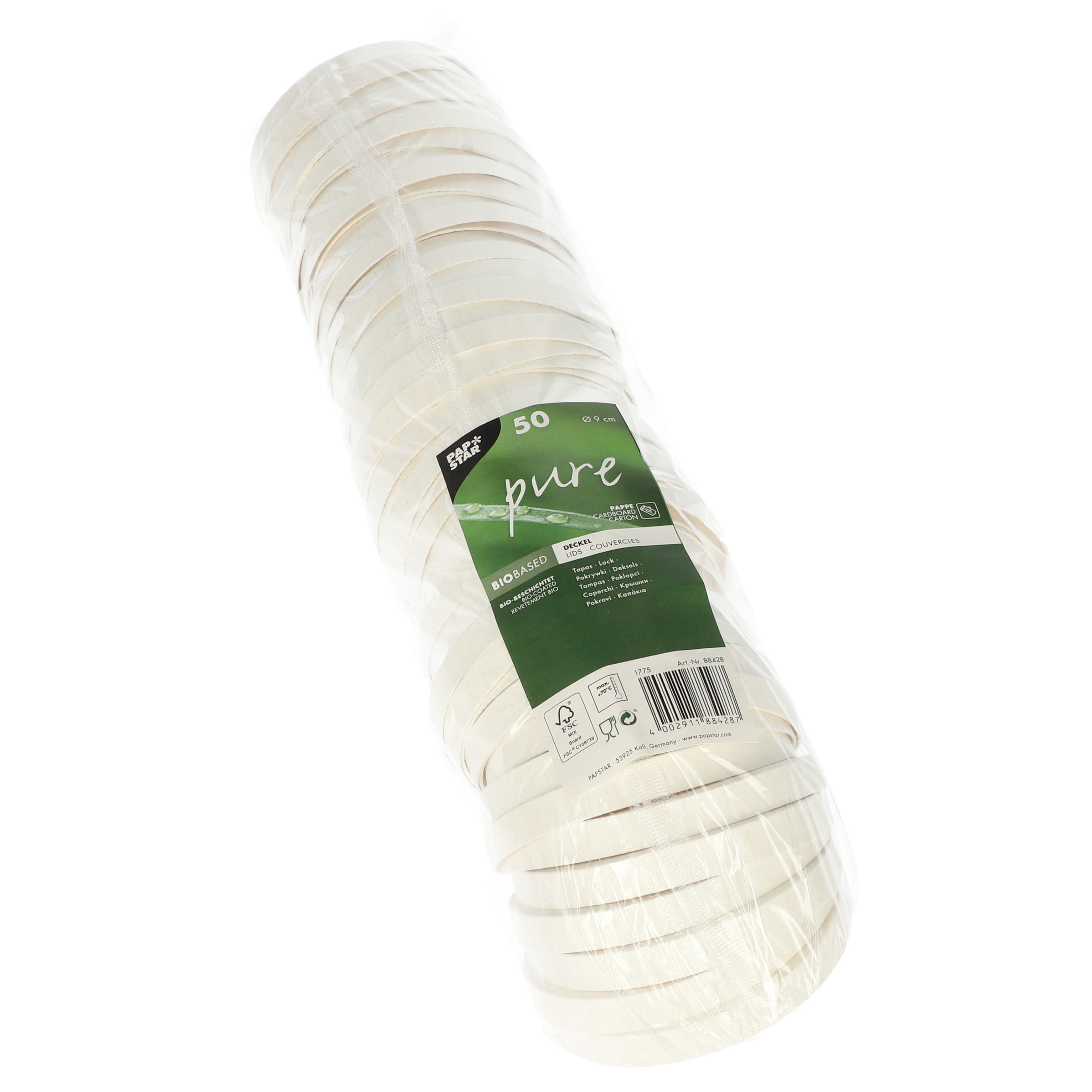 Lock till bägare papp 50-pack