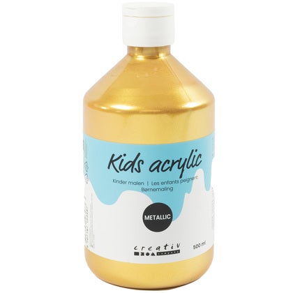 Akrylfärg metallic 500 ml Guld