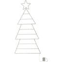 Siluett Folde Julgran 120 cm