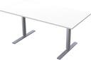 Skrivbord Manuell 1600 x 800 mm 2-pelarstativ inkl. bordsskiva Vit Lanab