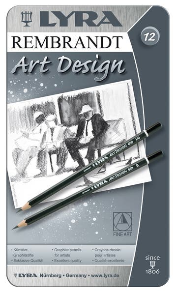 Skisspenna 6B - 4H Lyra Art Design Rembrandt 12-pack