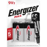 Batteri Alkaliskt 9V 6LR61 Energizer 2-pack