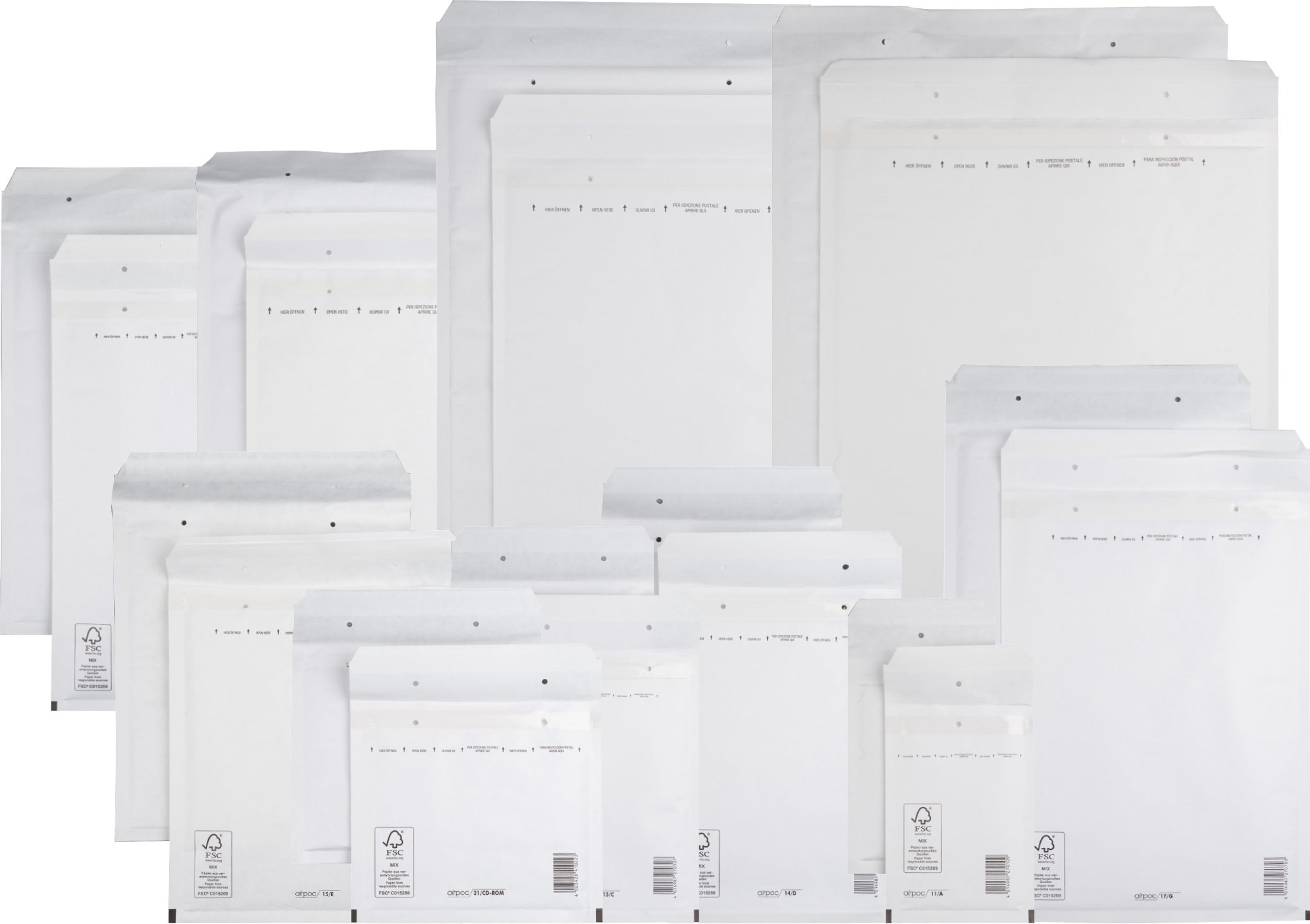 Varupåsar / bubbelpåsar i bubbelfolie - storpack