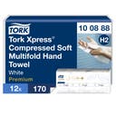 Komprimerad handduk Mjuk Multifold Tork Xpress® H2 2040/trp