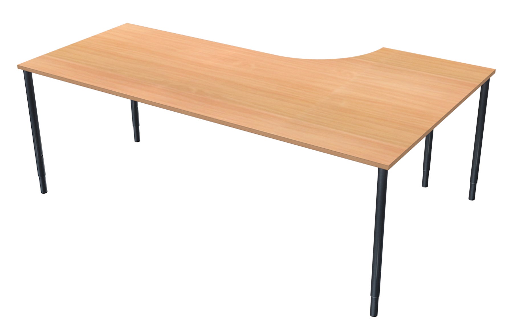 Skrivbord Bas 200x120 cm V  Bok Lanab