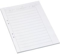 Provskrivningsblad A3 linjerad 18mm 250/fp