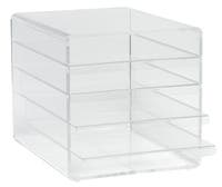 Förvaringsfack / Brevkorg Kuben 5-fack A4 transparent