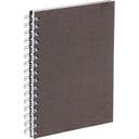 Anteckningsbok Bigso A5 linjerad canvas brun