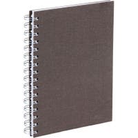 Anteckningsbok Bigso A5 linjerad canvas brun