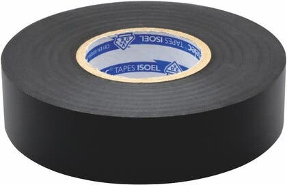 Eltejp svart 25mx19mm 6kV