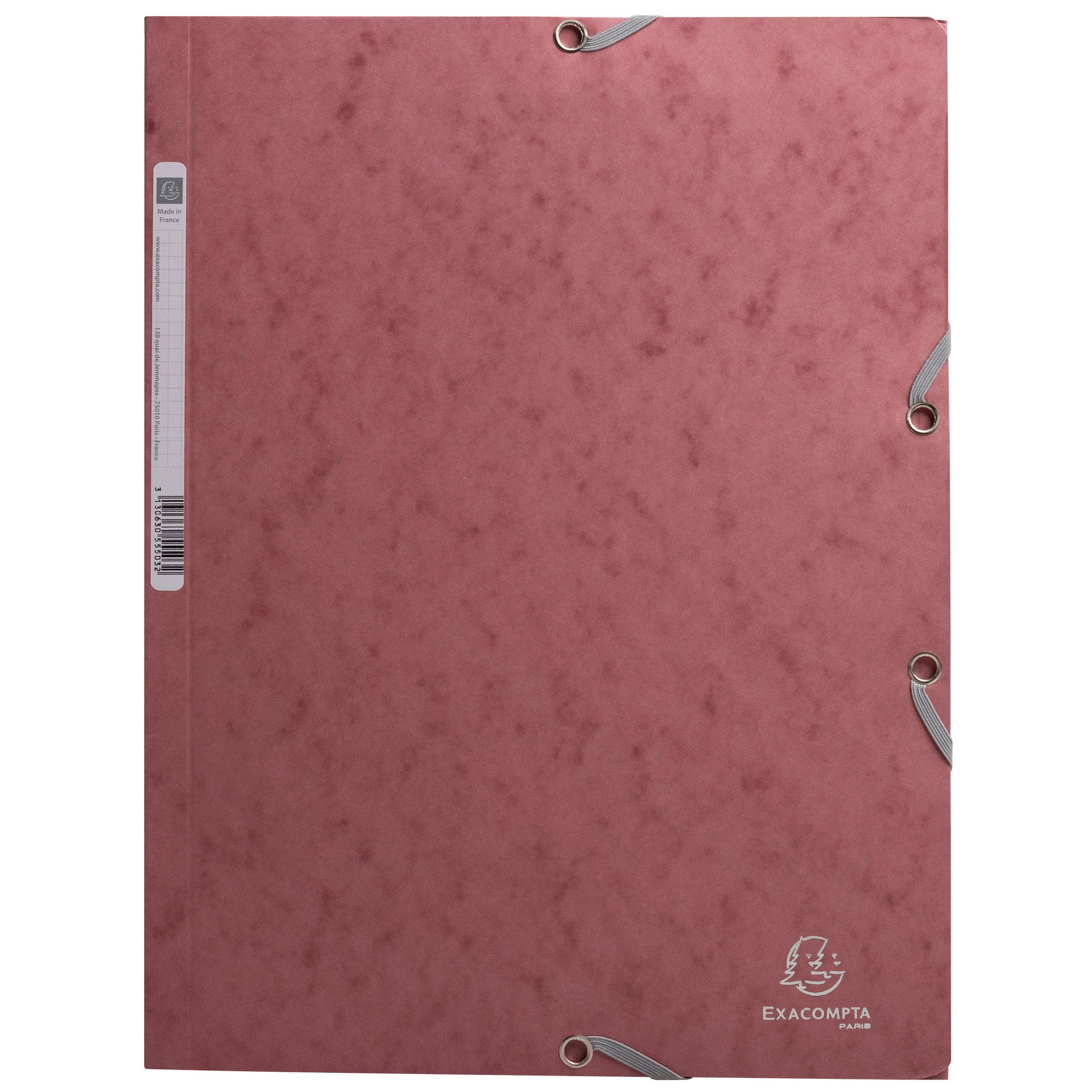 Snoddmapp A4 3-klaff Antique pink