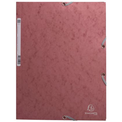 Snoddmapp A4 3-klaff Antique pink