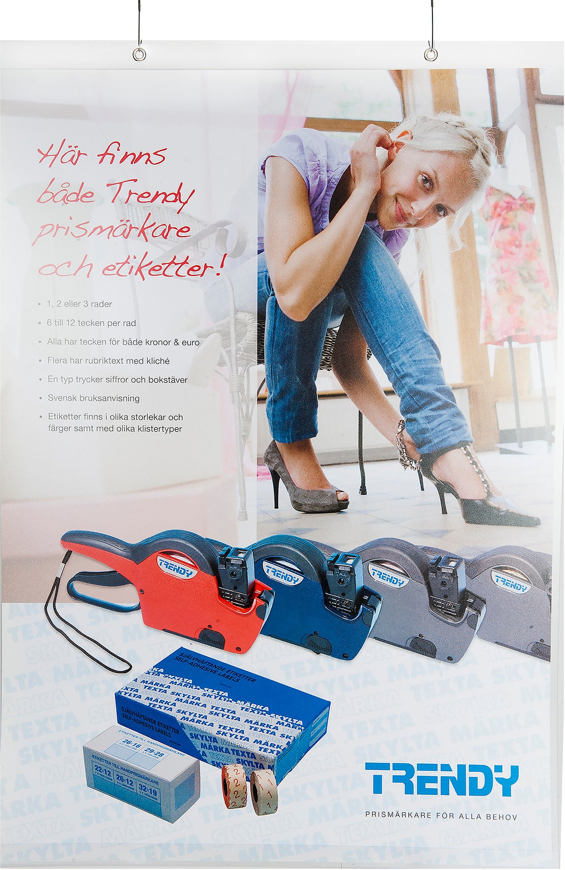 Plastficka frihängande 50 x 70 cm transparent