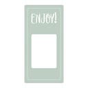 Etikett Enjoy / Have a nice day! 50 x 100 mm grön 500 st/fp