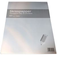 Skissblock A3 transp 80g 50bl