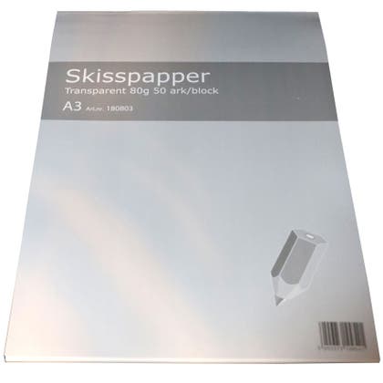 Skisspapper i block 80g