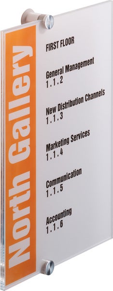 Dörr-/Väggskylt Crystal Sign A4 210x297 mm