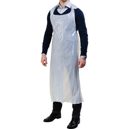 Engångsförkläde transparent 50 st/fp