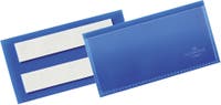 Etiketthållare Självhäftande 100 x 38 mm blå 50 st/fp