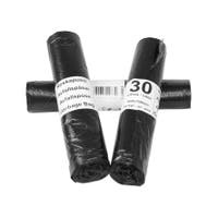 Soppåsar 30 liter svart 9my 50 st/rulle