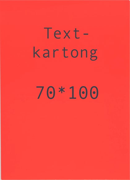 Kartong 70 x 100 cm fluor röd 5 st/fp