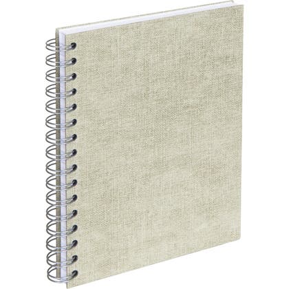 Anteckningsbok Bigso A5 linjerad canvas linen