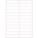 Hyllkantsetikett 104x25 mm på A4-ark