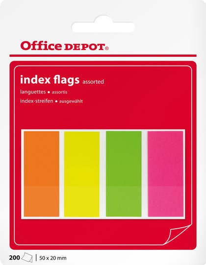 Märkflikar papper 50x20 mm 200/fp