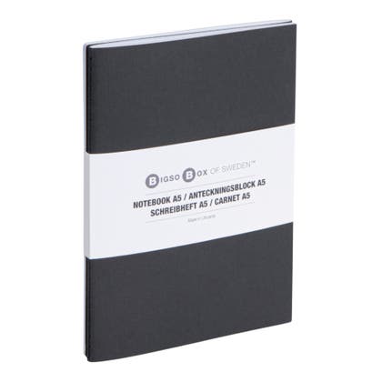 Anteckningsbok Bigso grå 2-pack Flera varianter